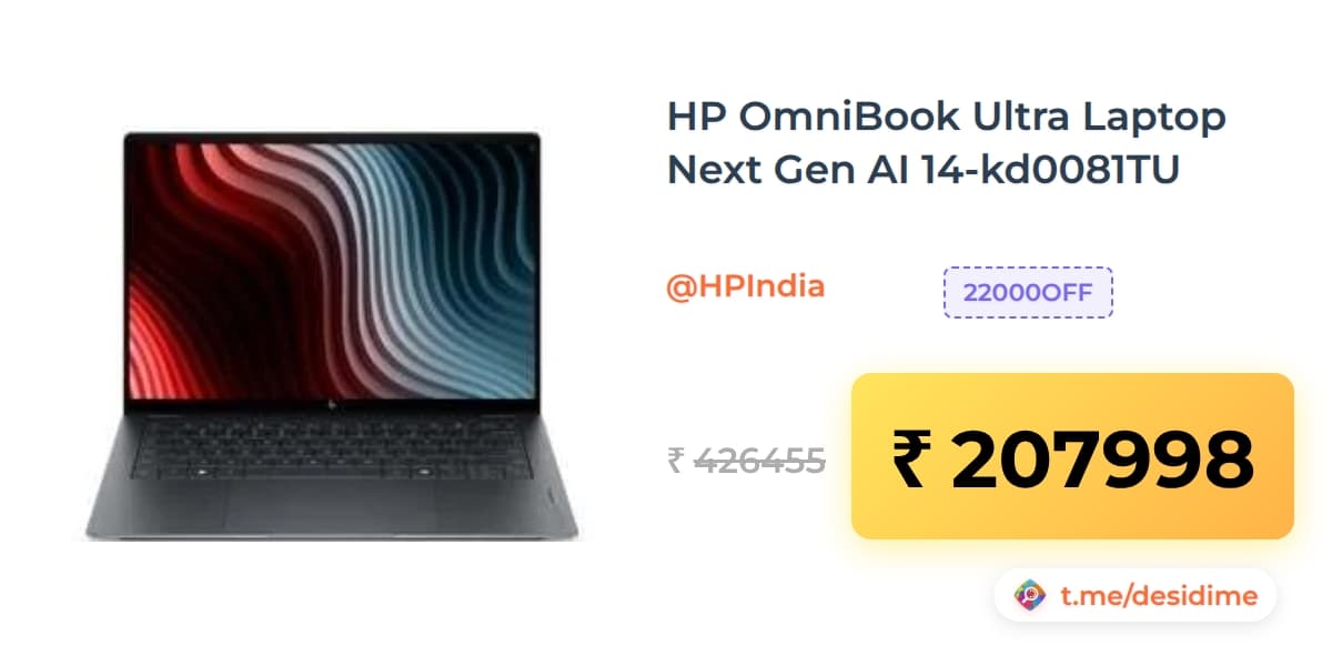 HP OmniBook Ultra Laptop Next Gen AI 14-kd0081TU | HP Store India