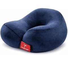 Trajectory® Travel Neck Pillow for Travelling and Sleeping in Airplane Flight,...