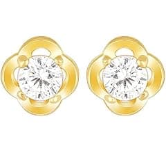 GIVA 925 Silver Golden Mini Floral Earrings| Drops to Gift Women & Girls | With...
