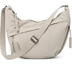 Lyrovo Travel Crossbody Crescent Bags for Women Over Shoulder Purse with Zipper...