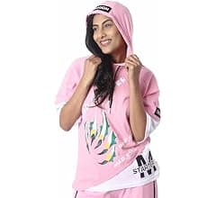 London Hills Cotton Blend Women Oversized Hoodie | Drop Shoulder Hoodie For Women...