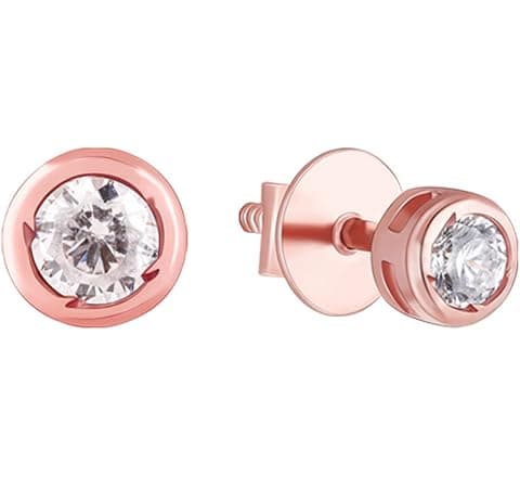 GIVA Rose Gold Dreamy Crush Earrings (Sterling Silver) | Delicate Studs Gift for...