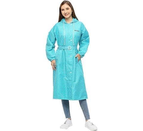 Citizen Polyester Reversible Casual Style Raincoat For Women With Inbuilt...