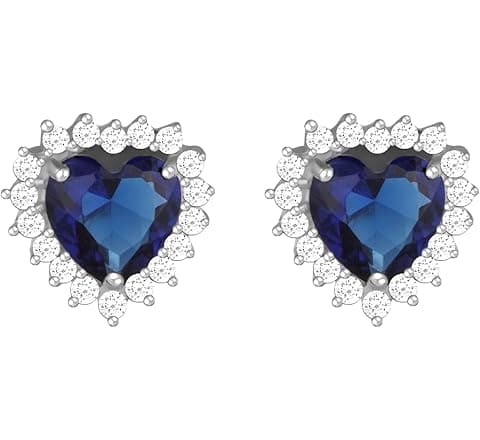 GIVA 925 Silver Heart Of The Ocean Studs | Gifts for Girlfriend, Gifts for Women...