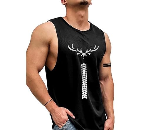 AUSK Vest for Men || Gym Sports Men Tshirt || Summer wear Regular Fit T-Shirt for Men