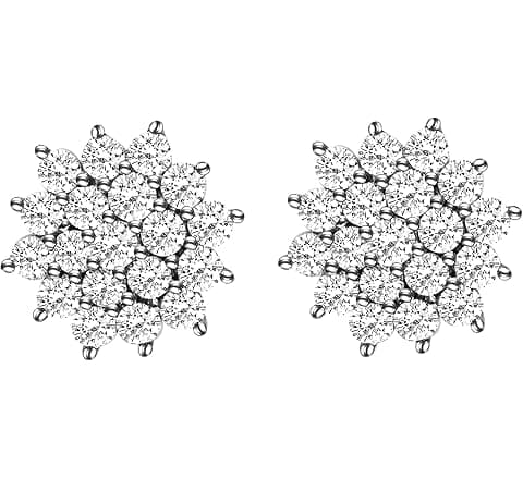 GIVA 925 Silver Anushka Sharma Zircon Shining Star Studs | Gifts for Girlfriend,...