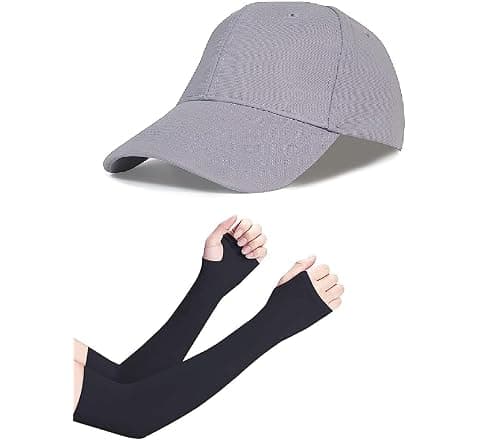 SELLORIA Brand Soft Cotton Adjustable Unisex Cap and HAND GLOVE Quick Drying Sun...