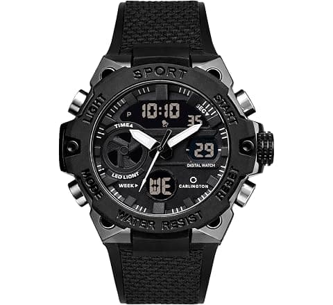 Carlington Digital Sports Watch, Alarm, Stopwatch, Calendar, Water-Resistant,...